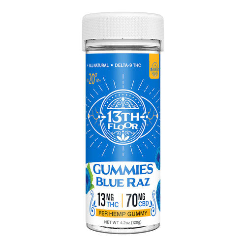 13th Floor Blue Raspberry THC gummies