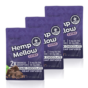 Hemp Mellow Extra 9mg D9 THC 3ct