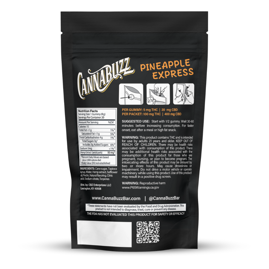 Pineapple Hybrid THC Gummies