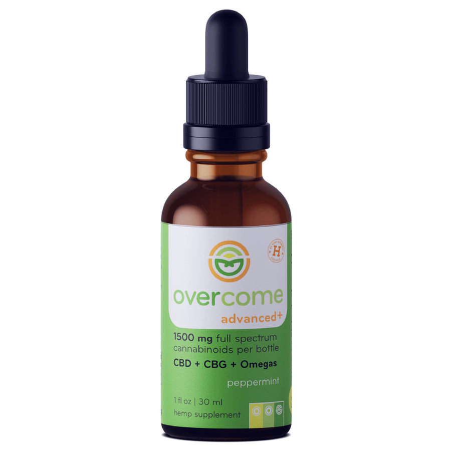 Overcome CBD + CBG bottle