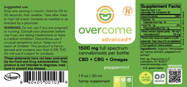 Overcome CBD + CBG