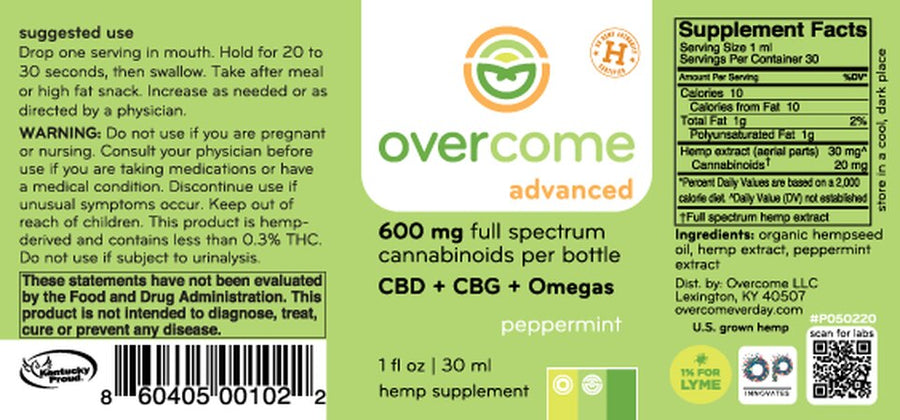 Overcome_600MG_Tincture_label